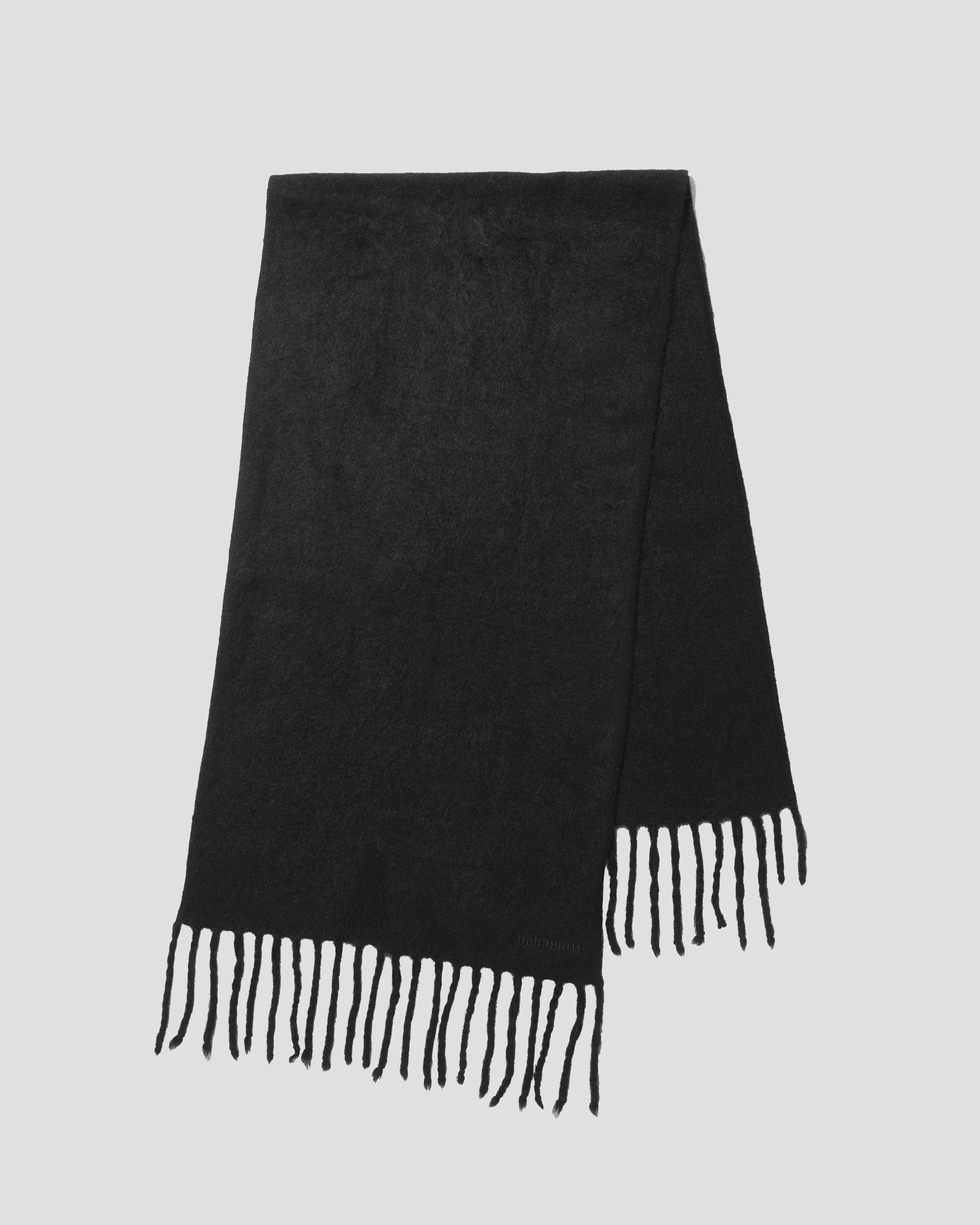 yak knit scarf / M269AC04 - black