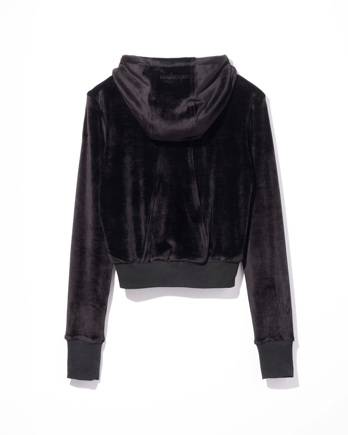 soft velour hoodie / M269BL03 - jet black