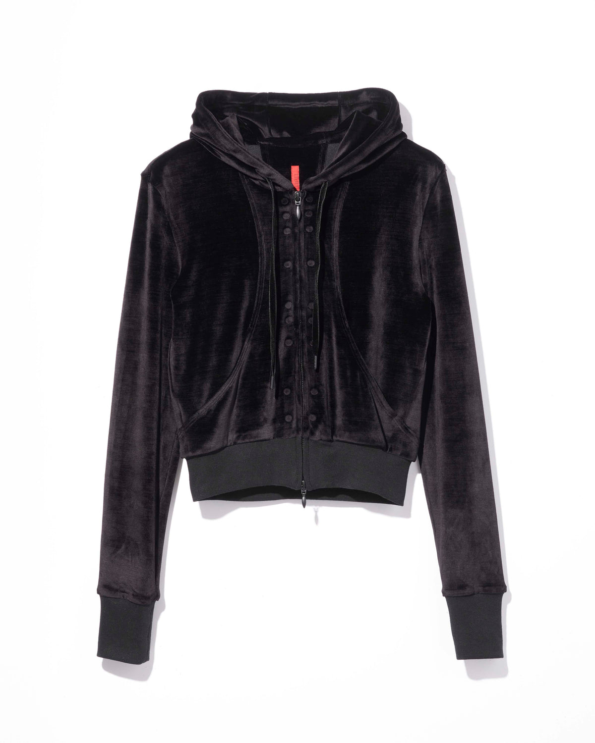 soft velour hoodie / M269BL03 - jet black