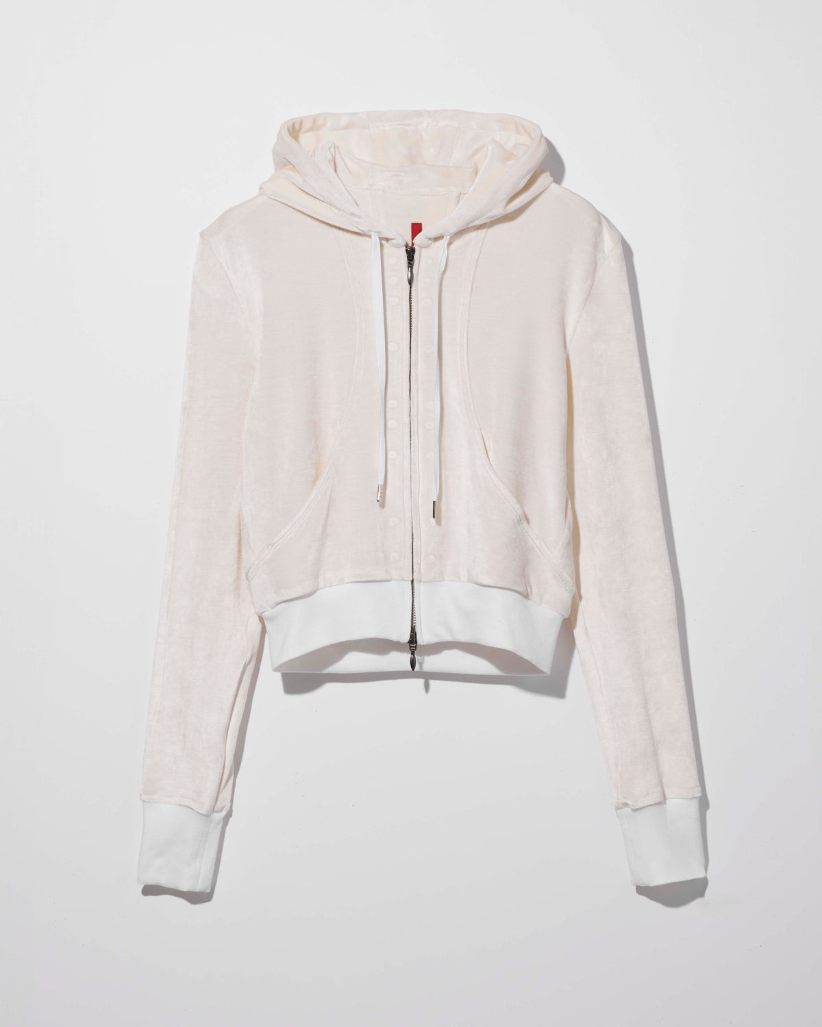 soft velour hoodie / M269BL03 - moon white