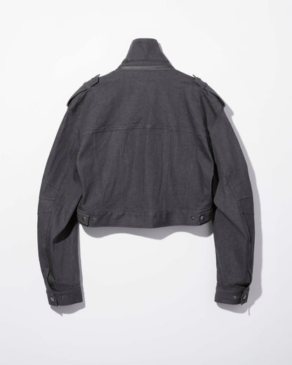 u zip denim jacket / M269BL04 - rock gray