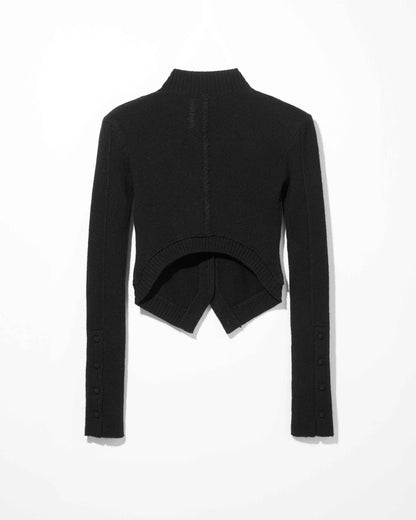 yak arc cardigan / M269CD02 - black