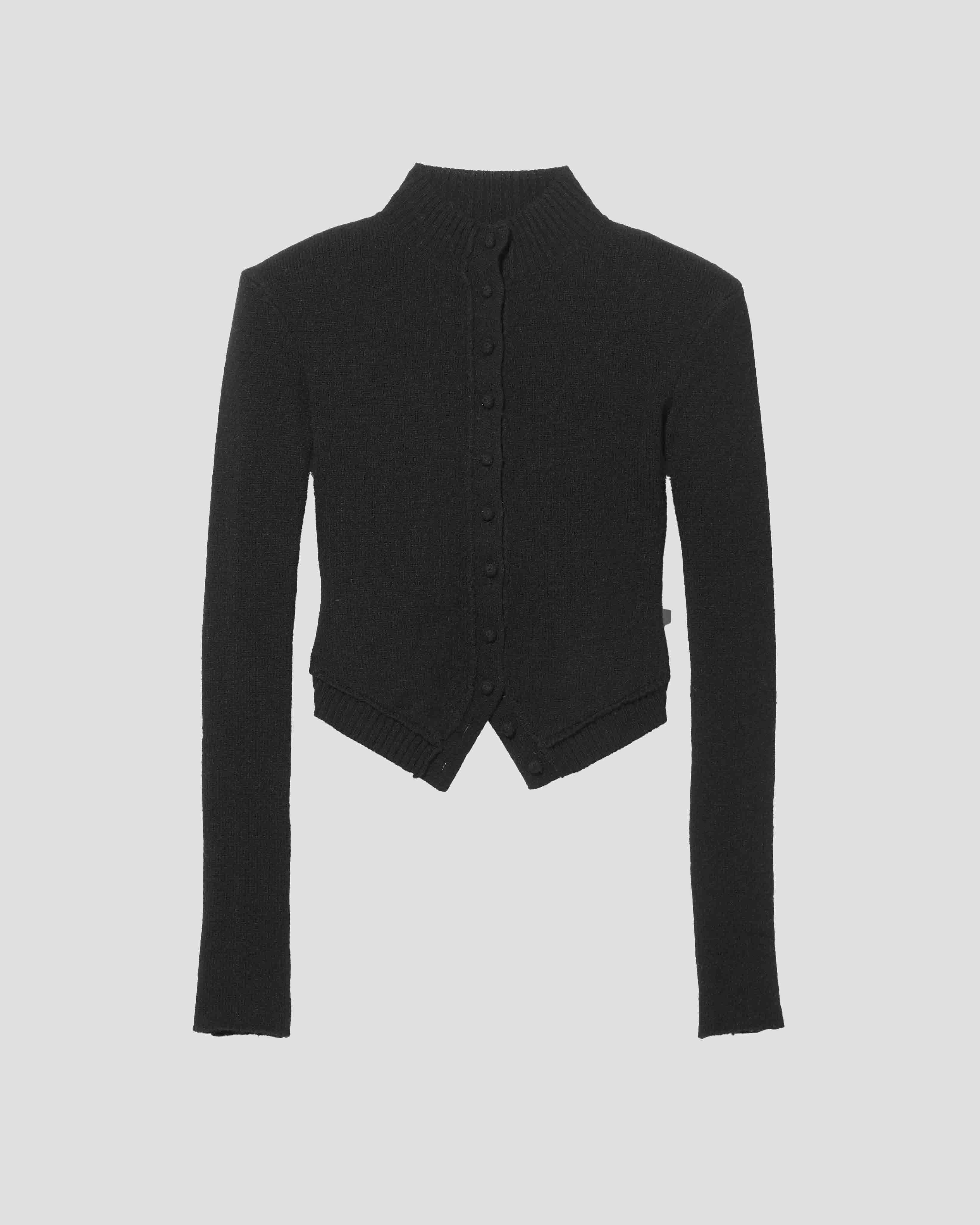 yak arc cardigan / M269CD02 - black