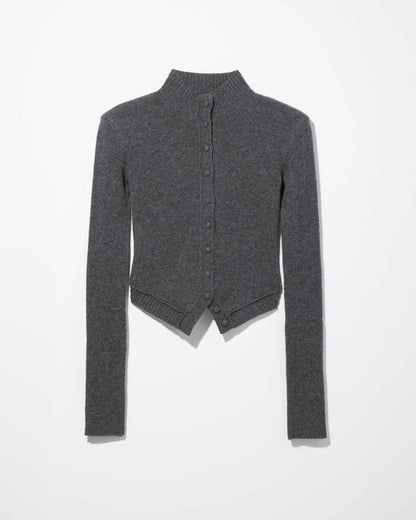 yak arc cardigan / M269CD02 - gray