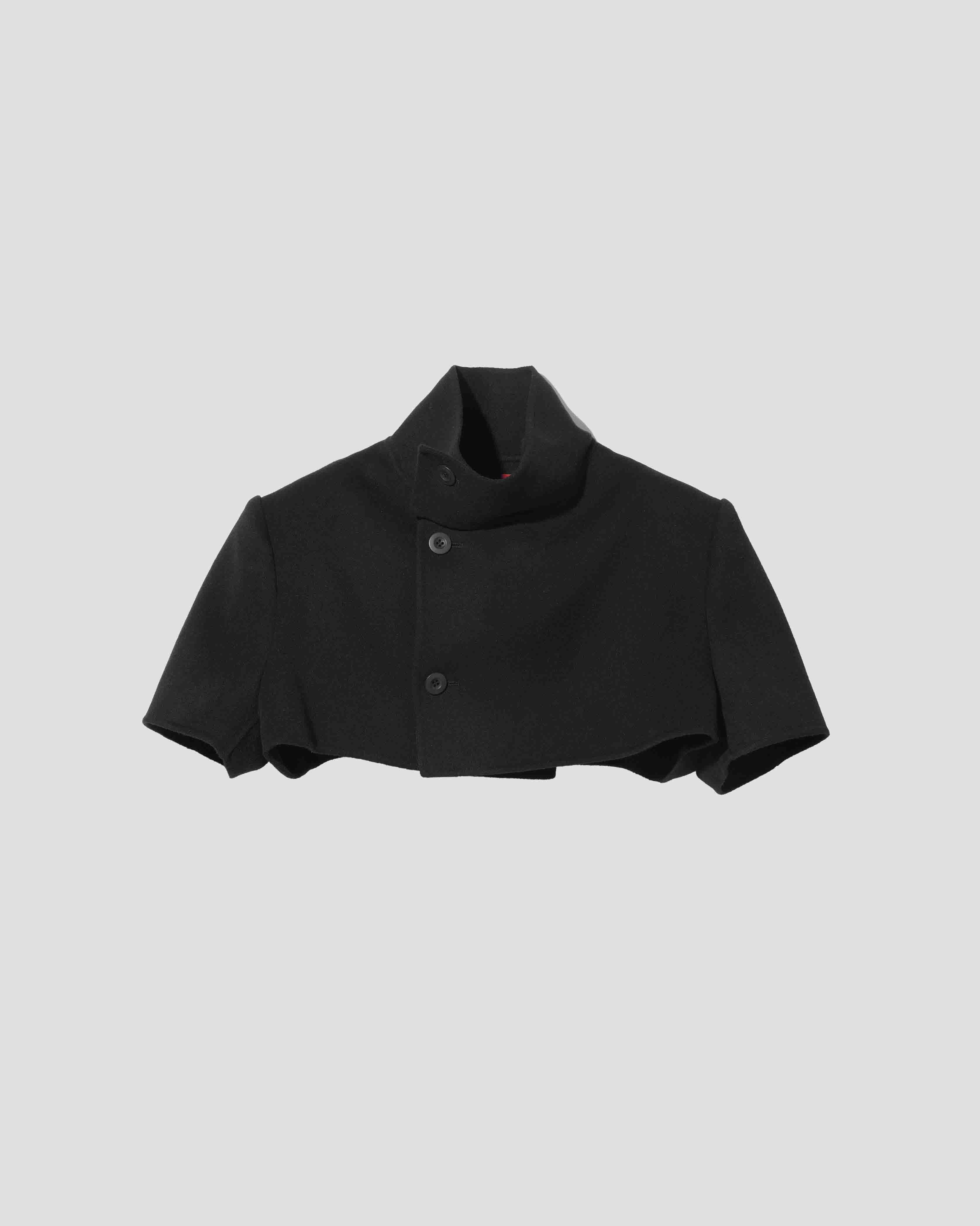 wool cashmere short coat / M269CP01 - black