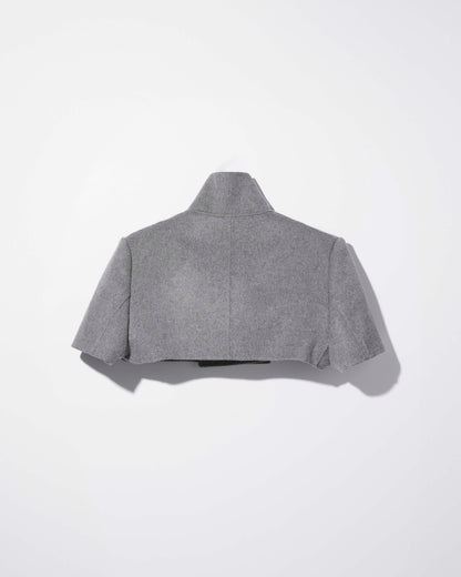 wool cashmere short coat / M269CP01 - gray