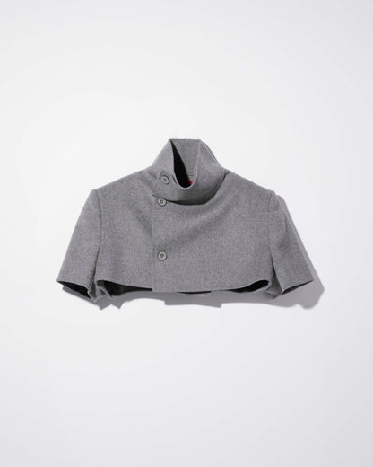 wool cashmere short coat / M269CP01 - gray