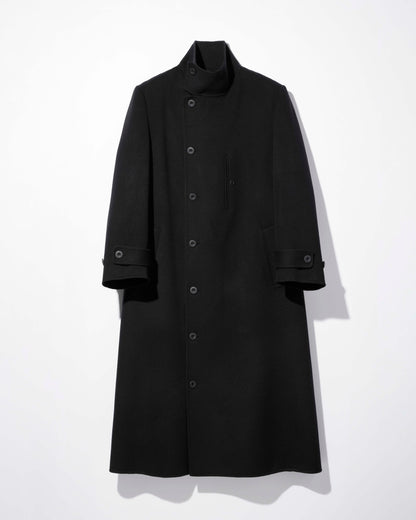 wool cashmere river coat / M269CT01 - black