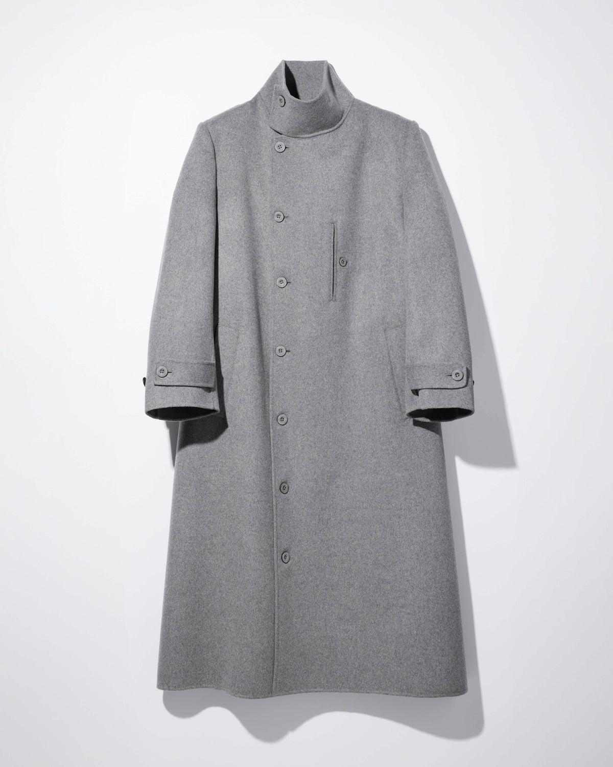 wool cashmere river coat / M269CT01 - gray