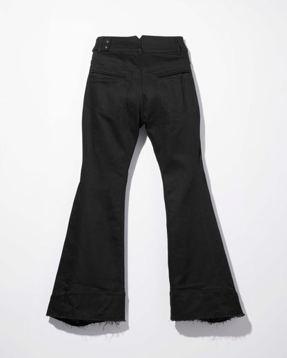 flare denim pants / M269PT04 -black