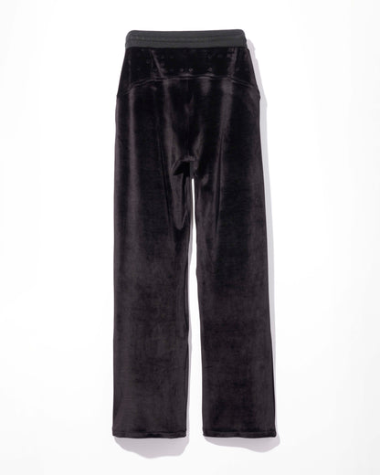 soft velour pants / M269PT09 - jet black