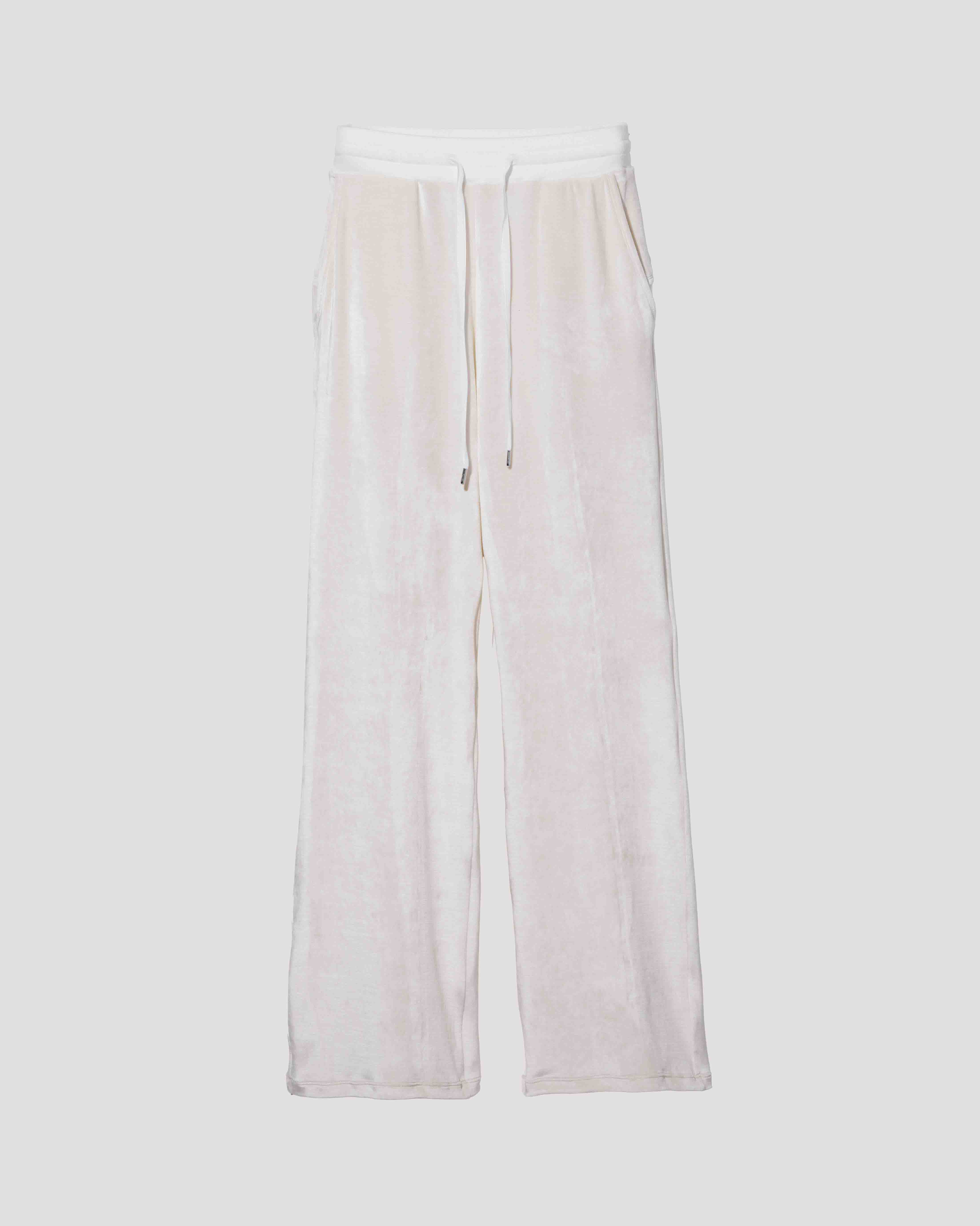 soft velour pants / M269PT09 - moon white