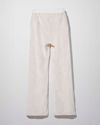 soft velour pants / M269PT09 - moon white