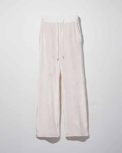 soft velour pants / M269PT09 - moon white