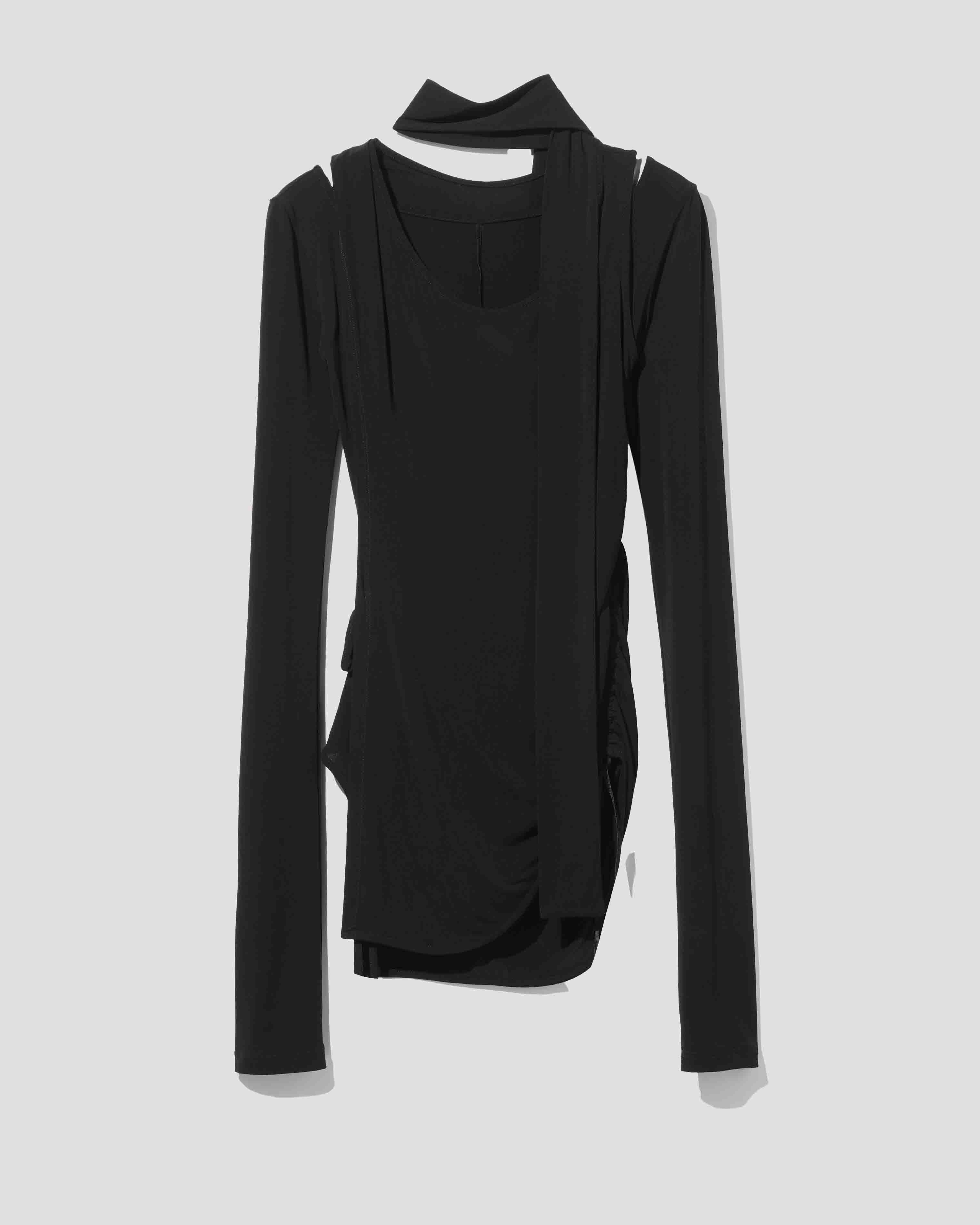 skin wrap core top / M269TS06 - black