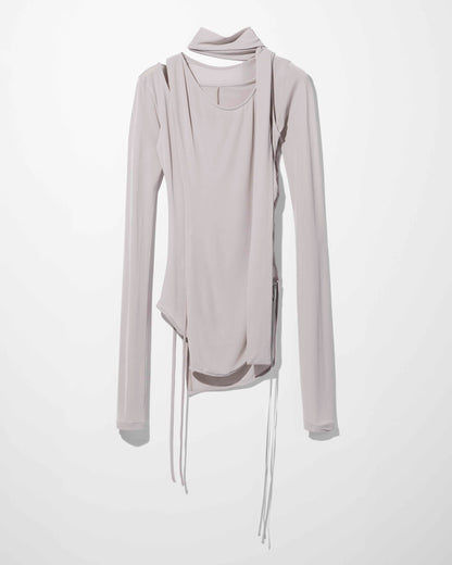 skin wrap core top / M269TS06 - gray