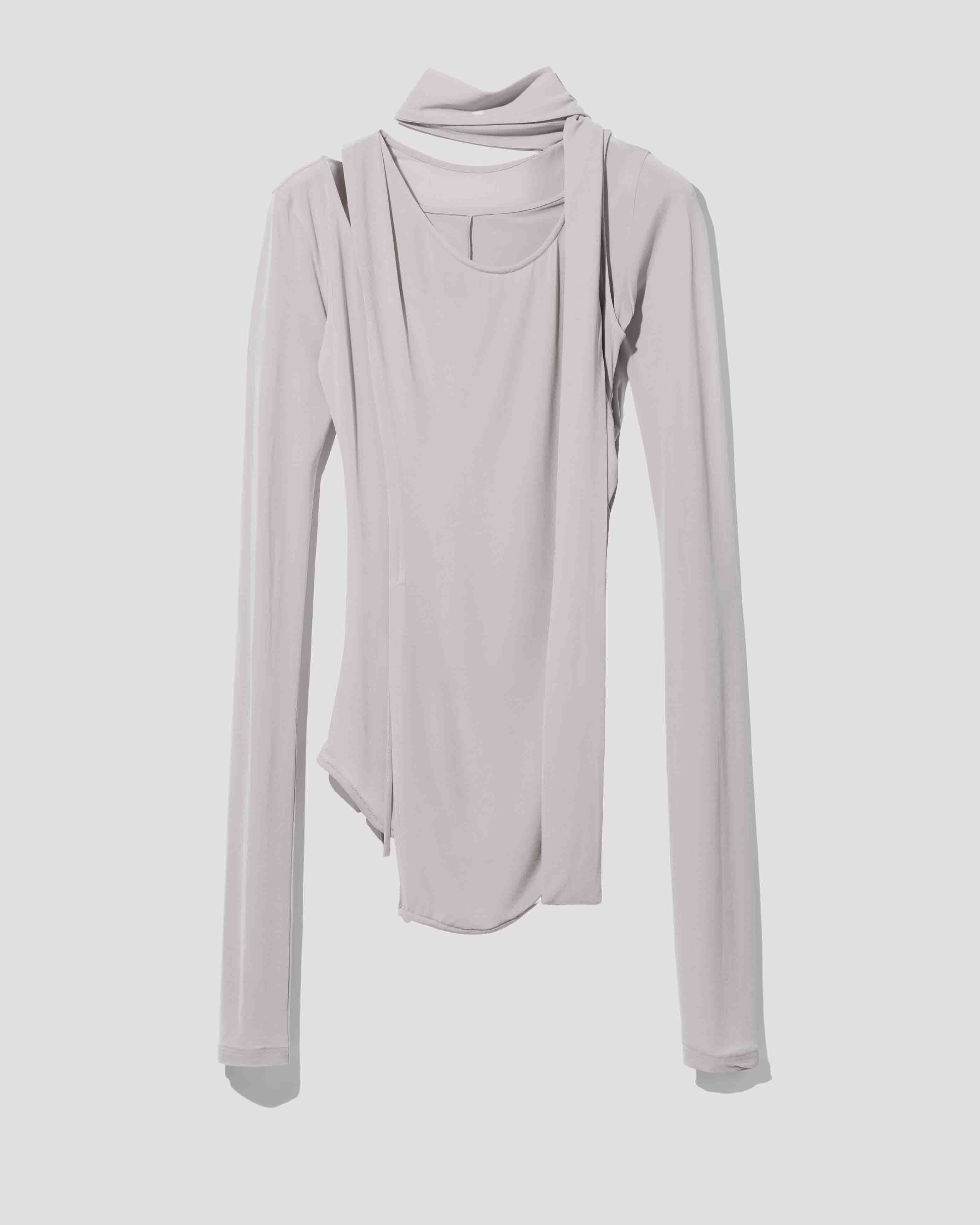 skin wrap core top / M269TS06 - gray