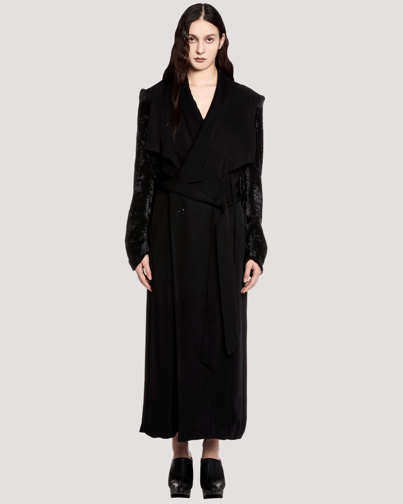 quicksand maxi coat / M259CT01 - black - mukcyen online
