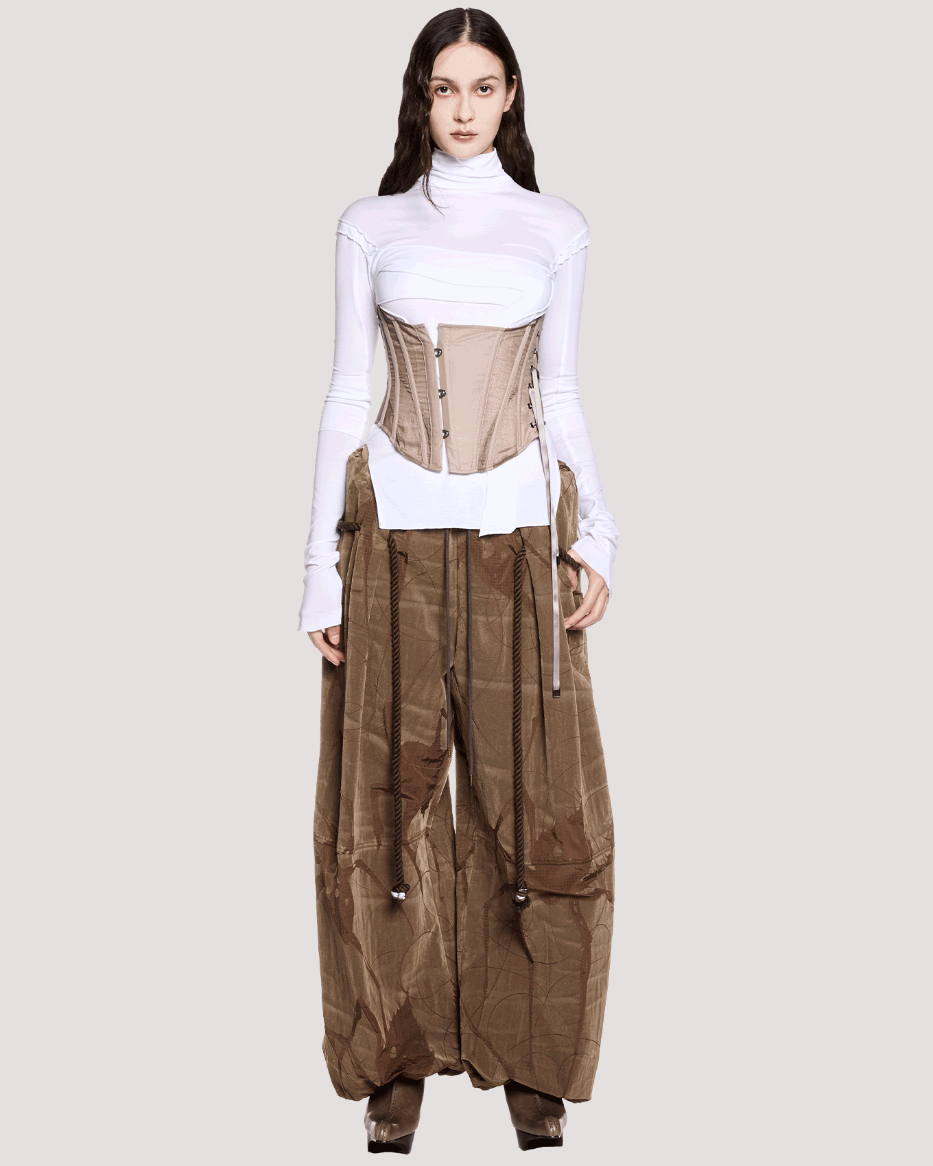 corset / M259CS01 - rose brown - mukcyen online