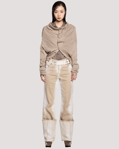 ﬂux shirt / M259SH03 - rose brown - mukcyen online