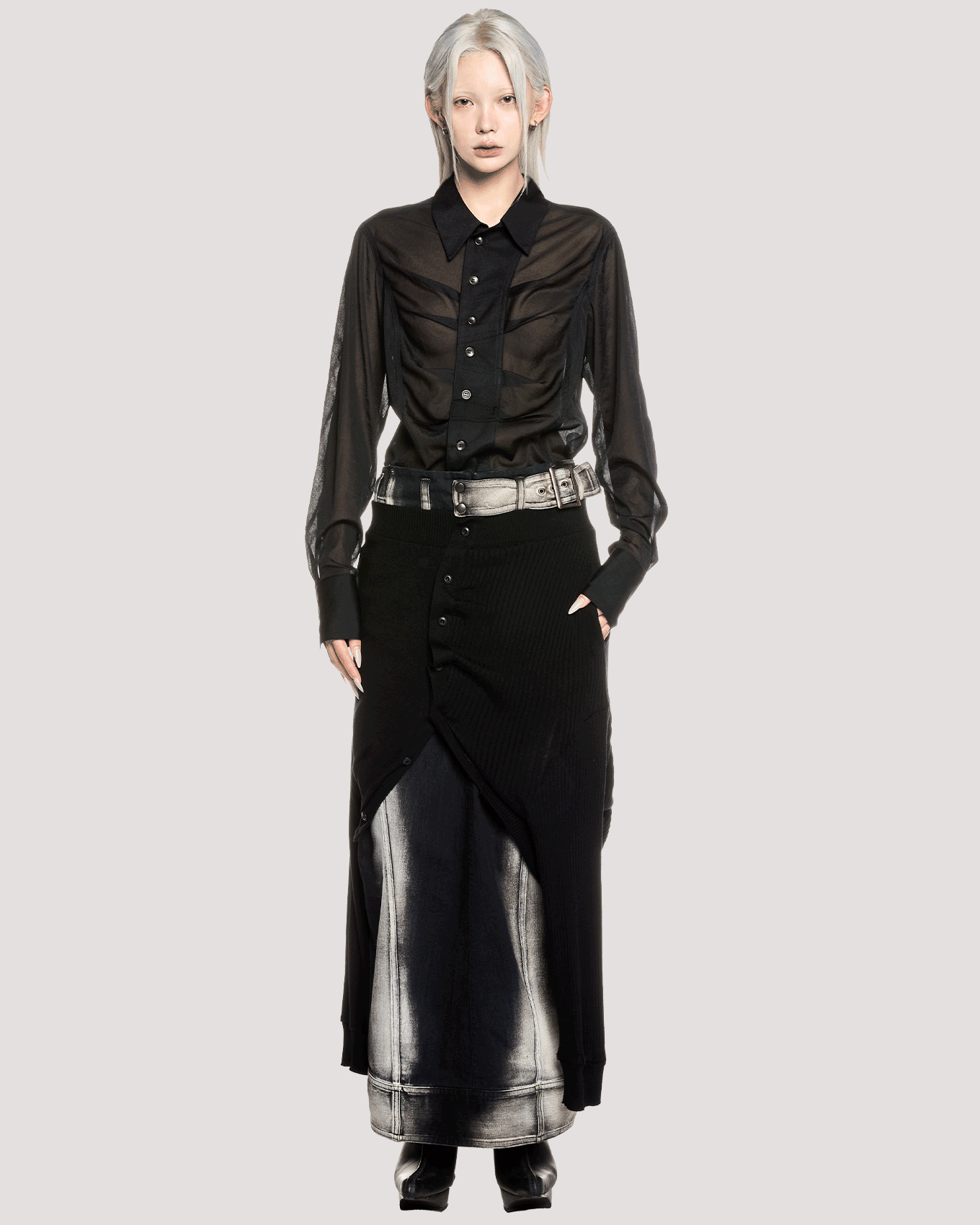 ﬂux shirt / M259SH03 - black - mukcyen online