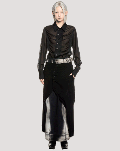 ﬂux shirt / M259SH03 - black - mukcyen online