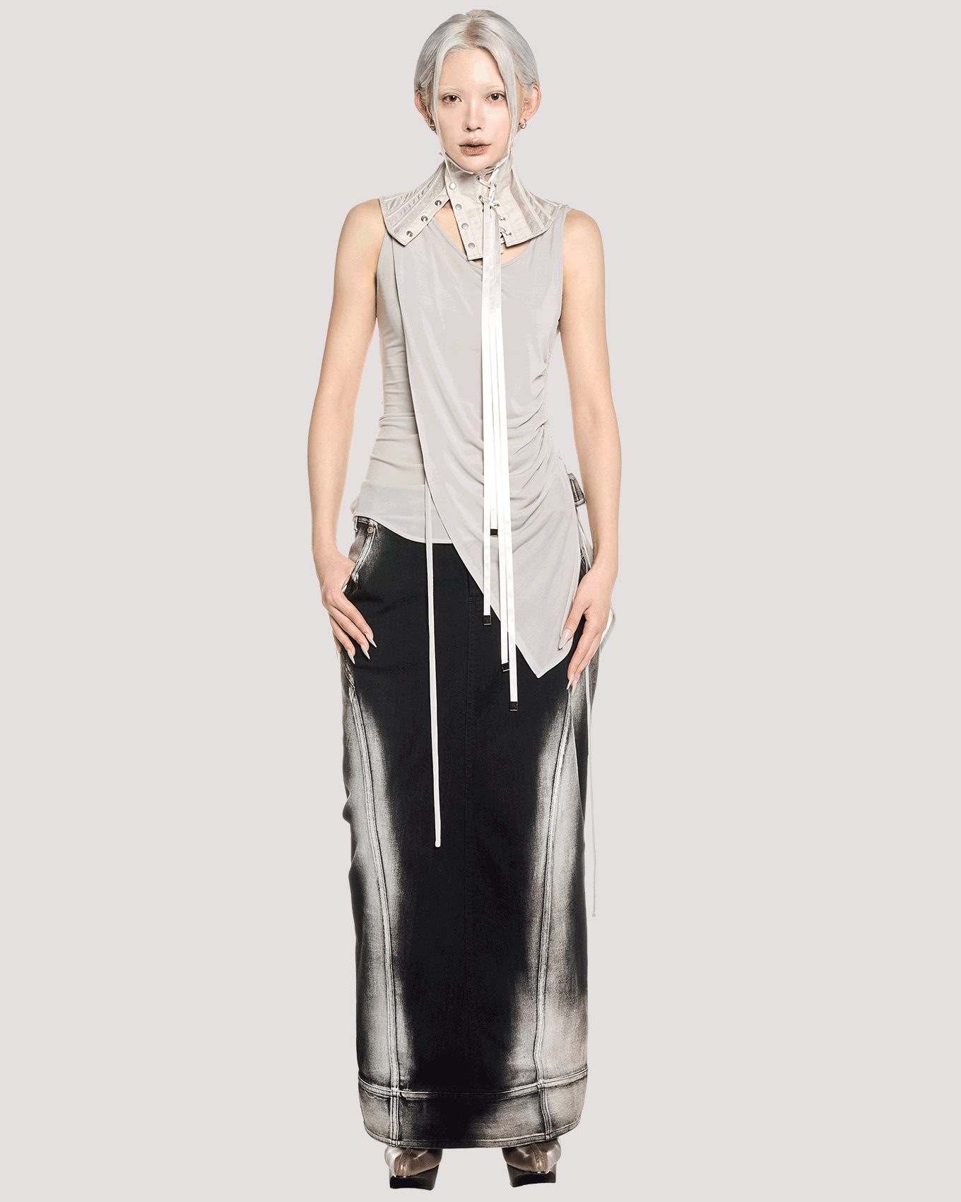 neck corset / M259CS05 - ecru - mukcyen online
