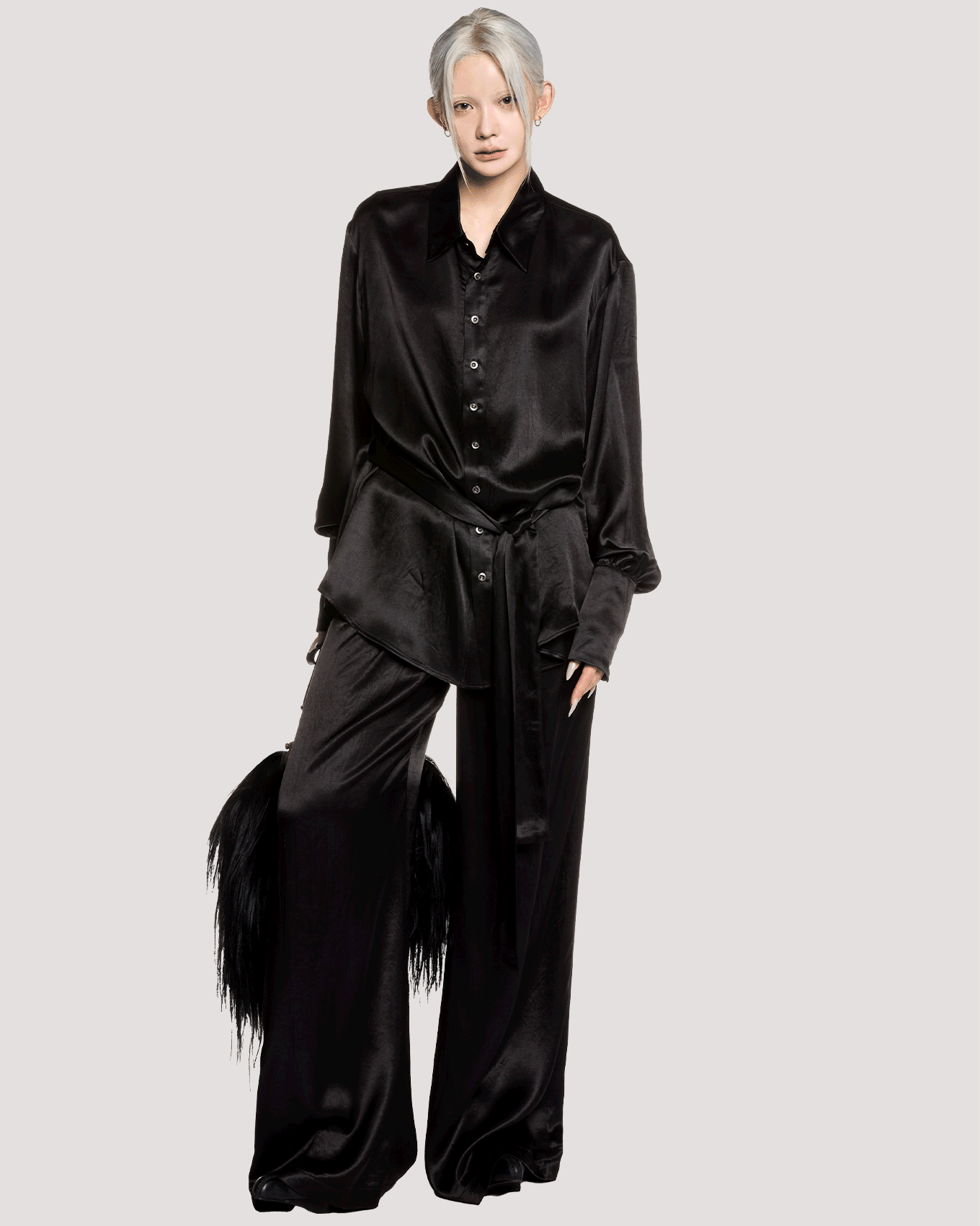 goat fur bag / M259AC05 - black - mukcyen online