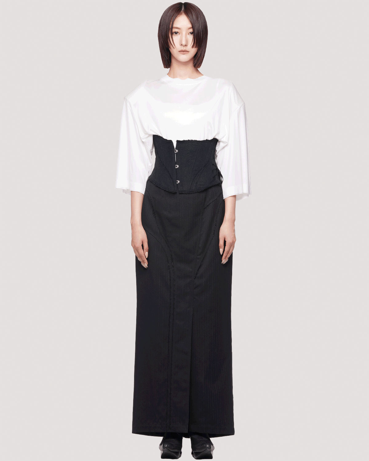 skin padded tee / M269TS07 - white
