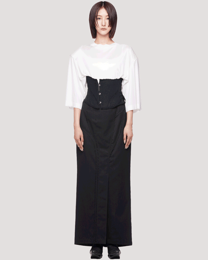 skin padded tee / M269TS07 - white
