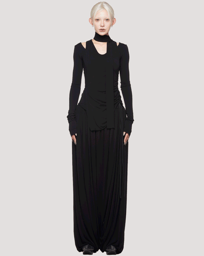skin wrap core top / M269TS06 - black