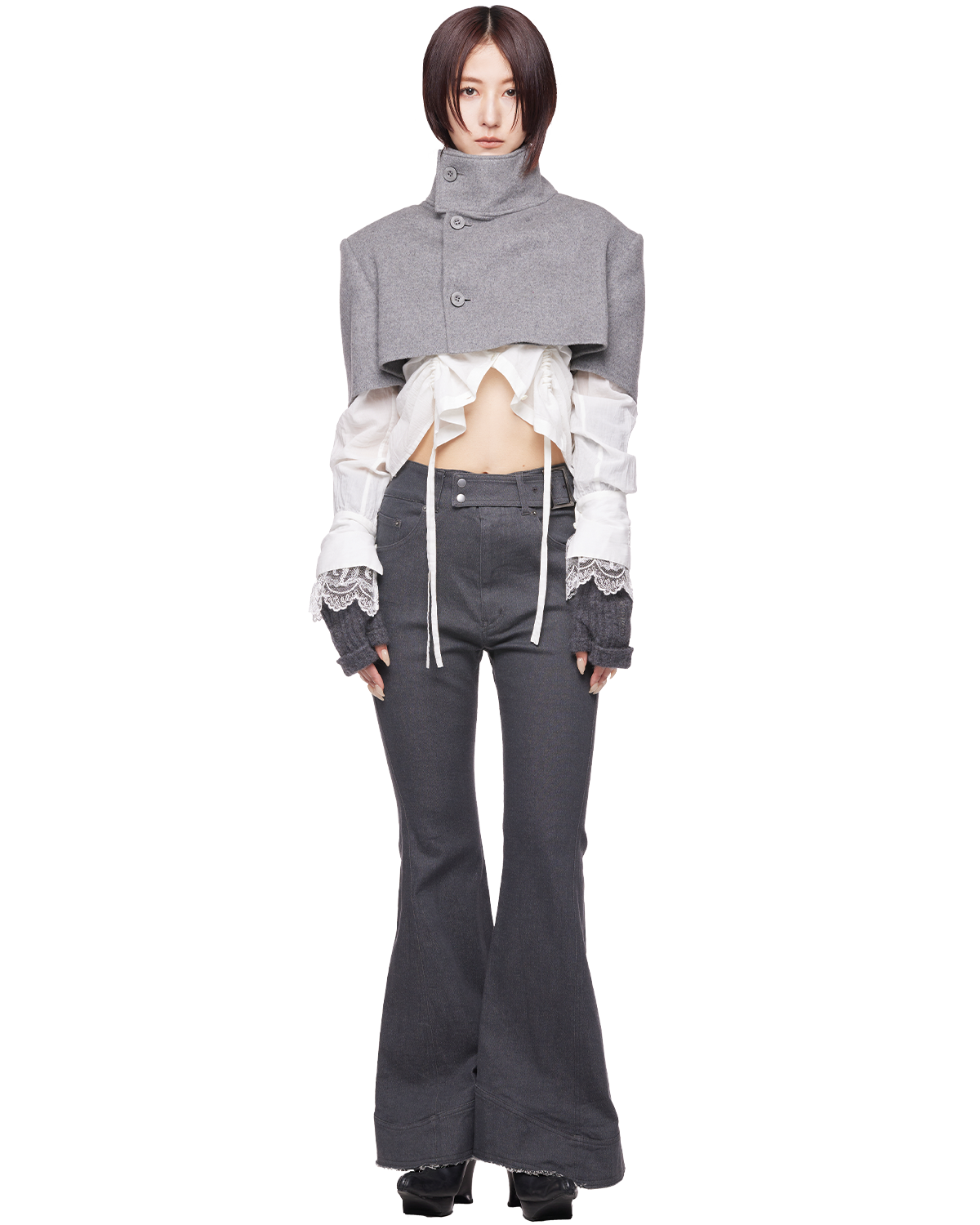 yak rib arm cover / M269AC02 - gray