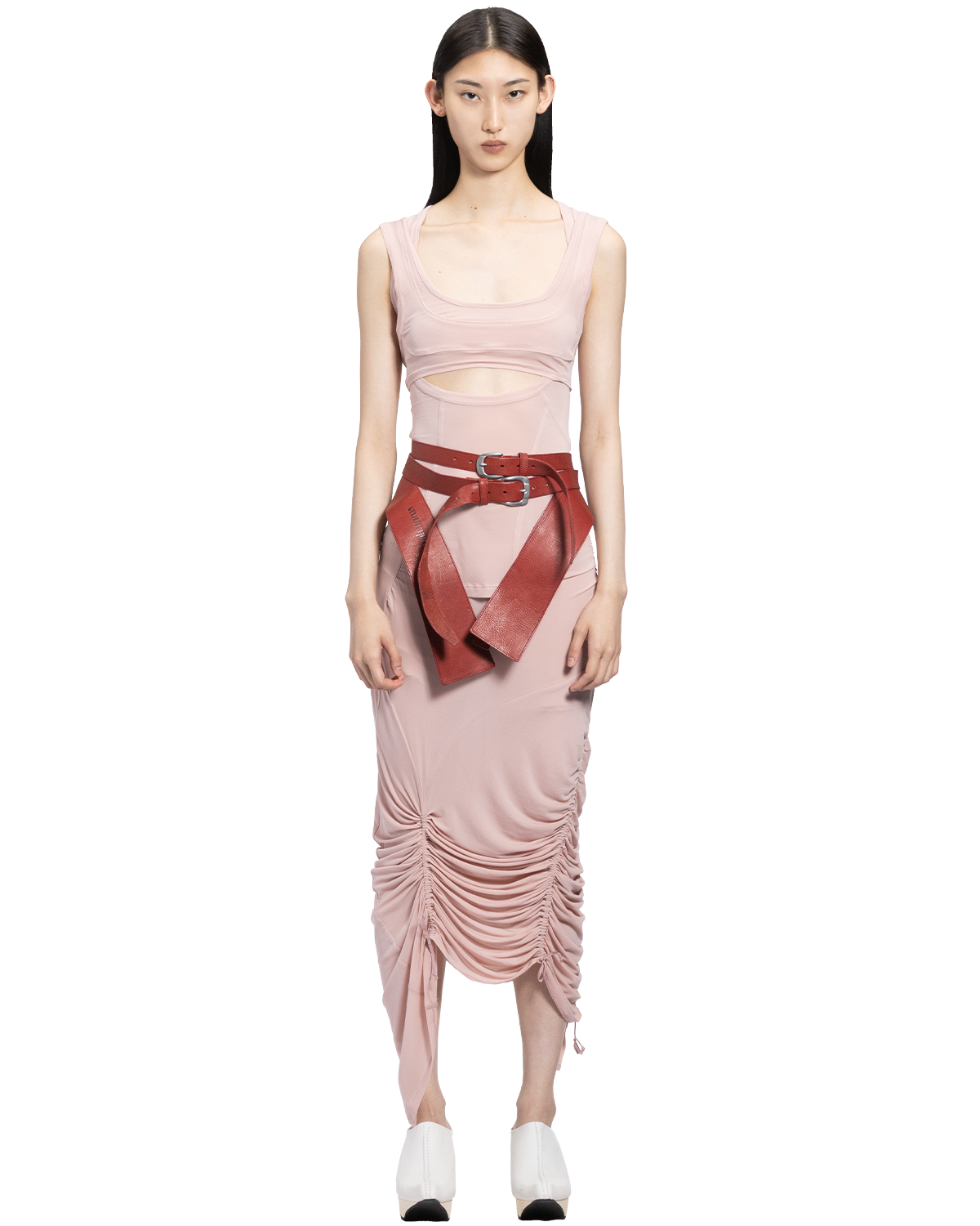 layered contour bra / M266TS61 - pink