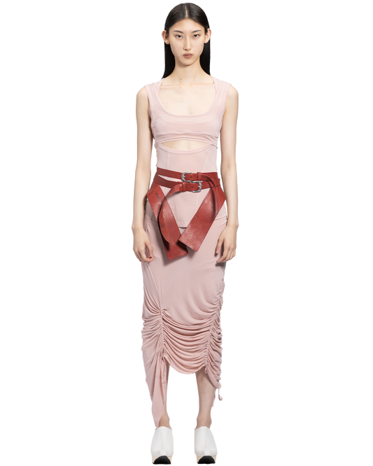 layered contour bra / M266TS61 - pink