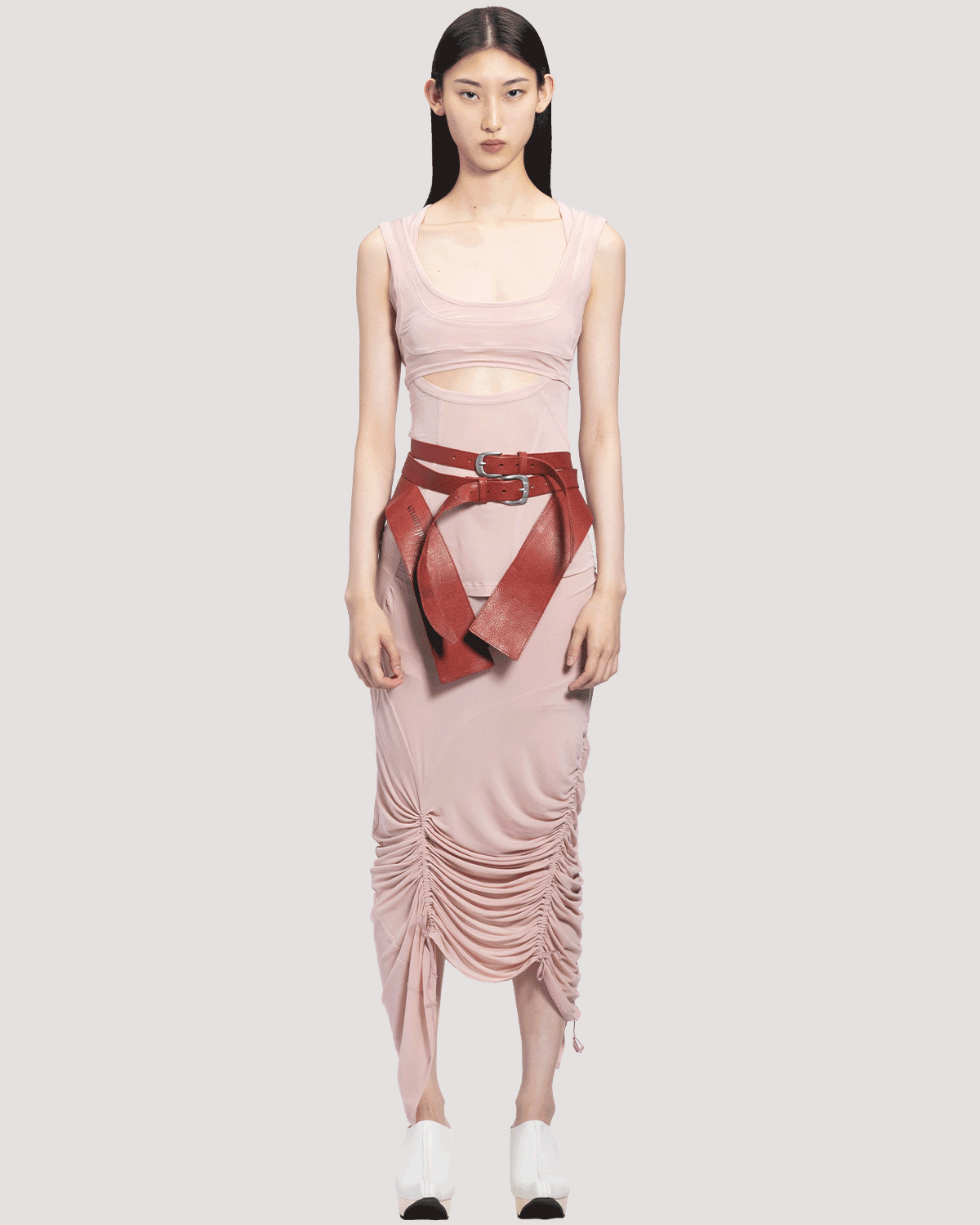 layered contour bra / M266TS61 - pink
