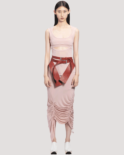 layered contour bra / M266TS61 - pink