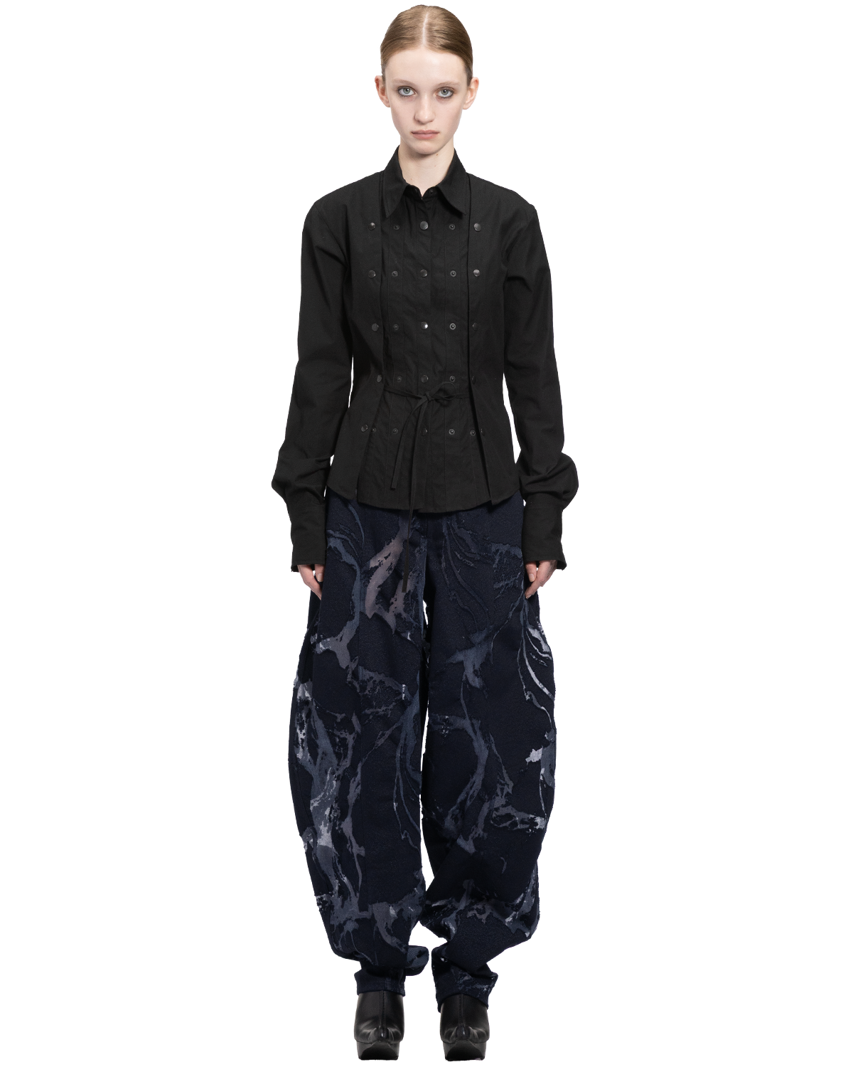 protocol spine shirt / M266SH02 - black