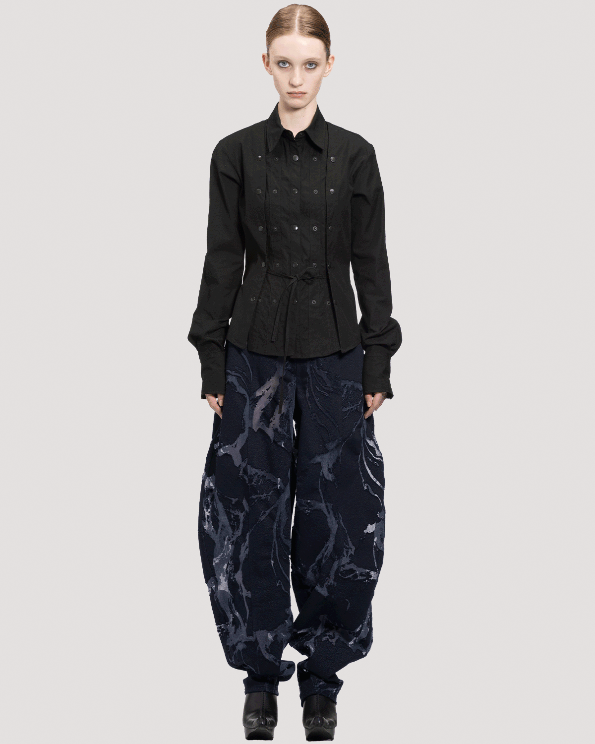 protocol spine shirt / M266SH02 - black