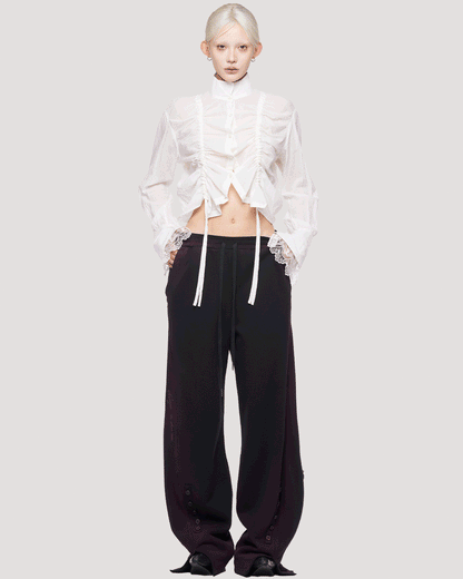 shadow spray jogger pants / M269PT06 - black