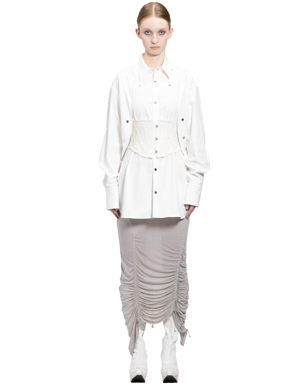 protocol spine shirt L / M266SH03 - white