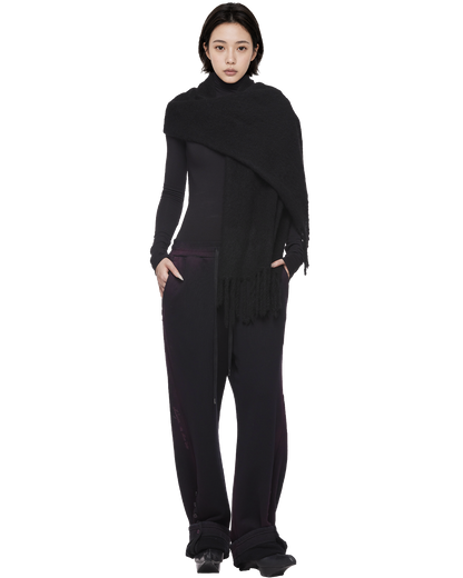 yak knit scarf / M269AC04 - black