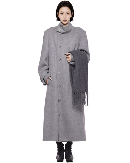 yak knit scarf / M269AC04 - gray