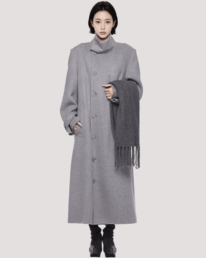 yak knit scarf / M269AC04 - gray