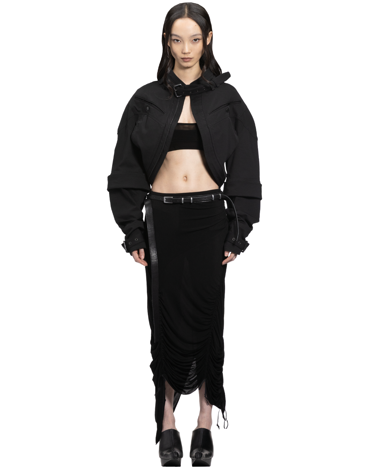 layered contour bra / M266TS61 - black