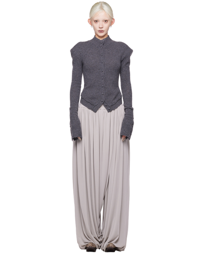 yak arc cardigan / M269CD02 - gray