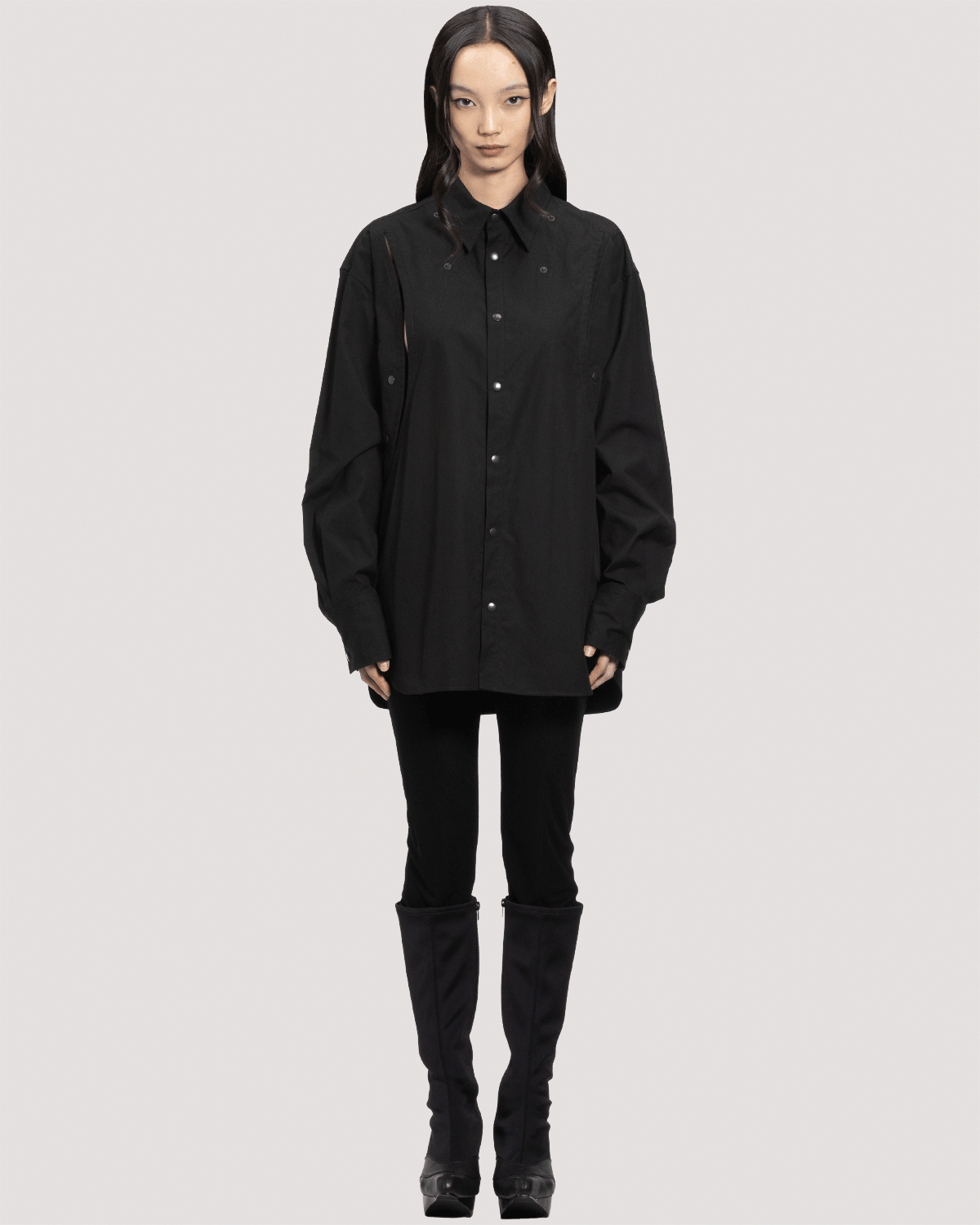 protocol spine shirt L / M266SH03 - black