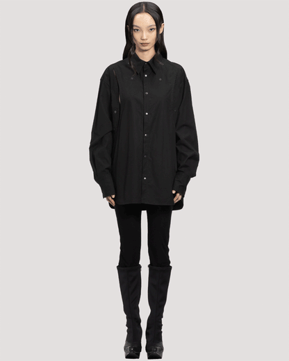 protocol spine shirt L / M266SH03 - black