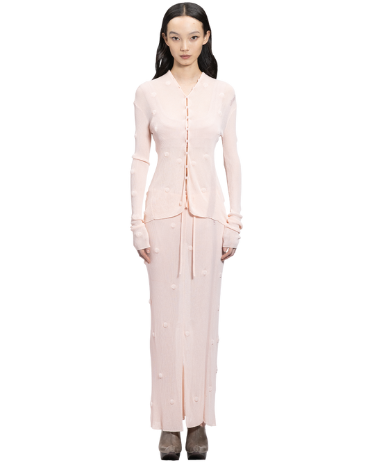 snap orbit cardigan / M266CD01 - pink