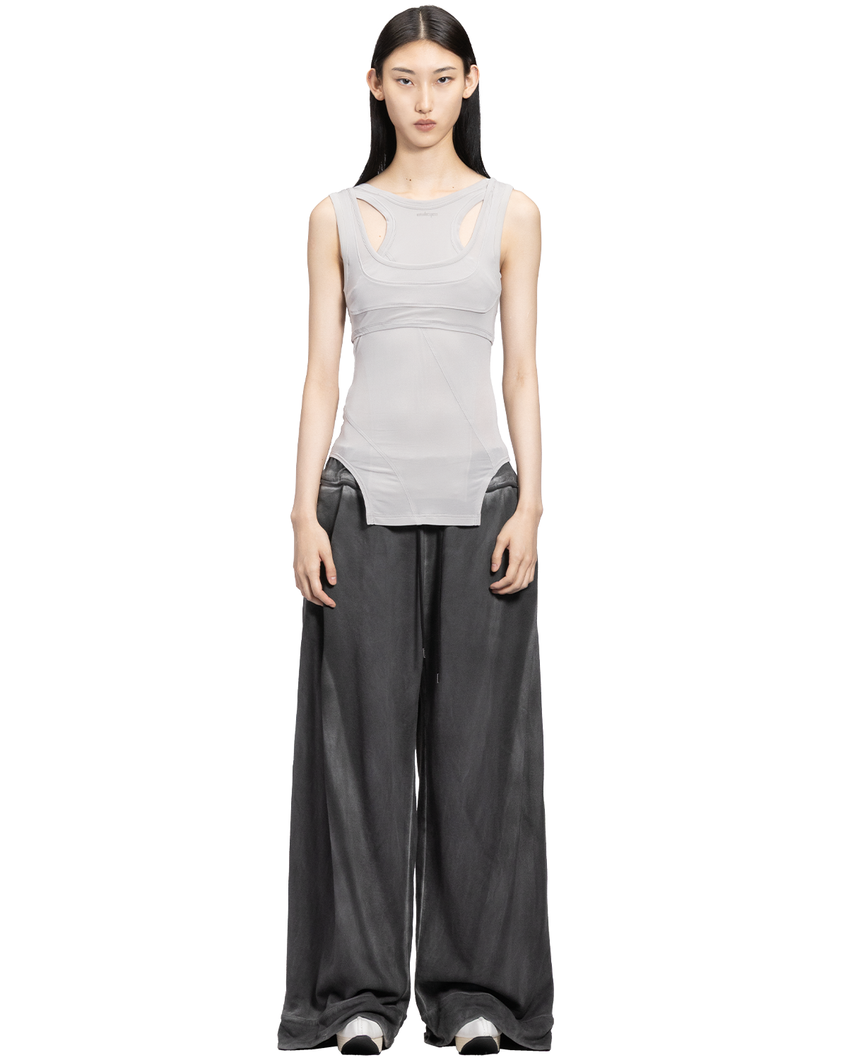 layered contour bra / M266TS61 -gray