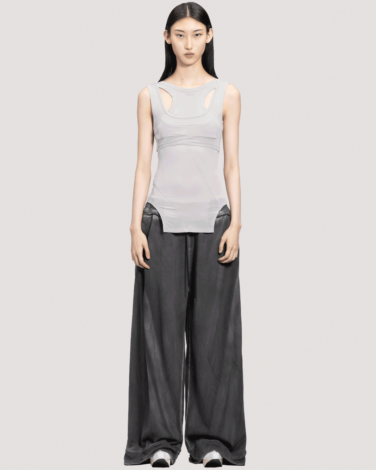 layered contour bra / M266TS61 -gray